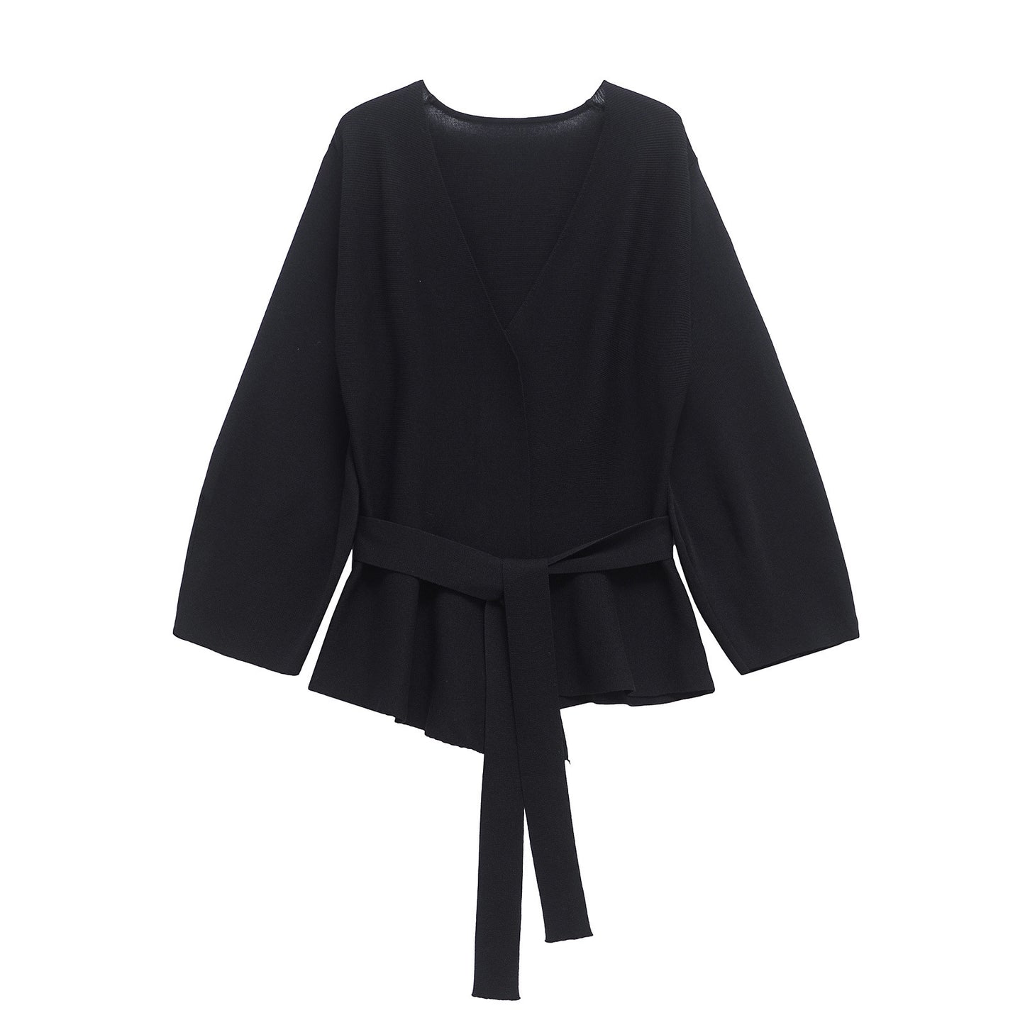 Women's Classic Fashion With Belt Padded Shoulder Clothing
