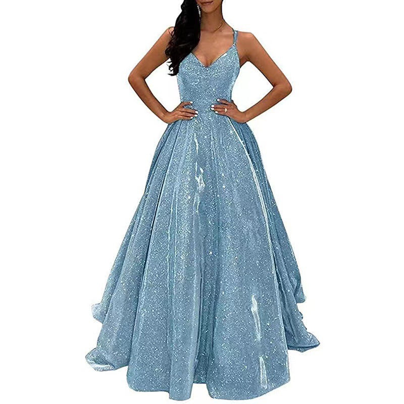 Flash Banquet Activities Elegant Slimming Long Dresses