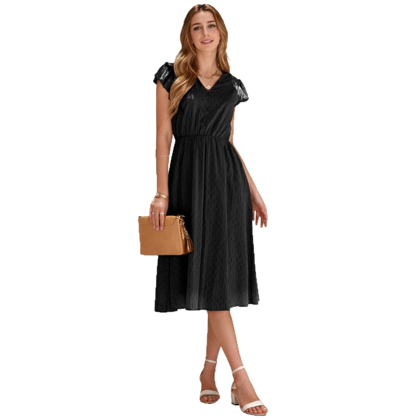 Women's Casual Solid Color Fresh Air Dress