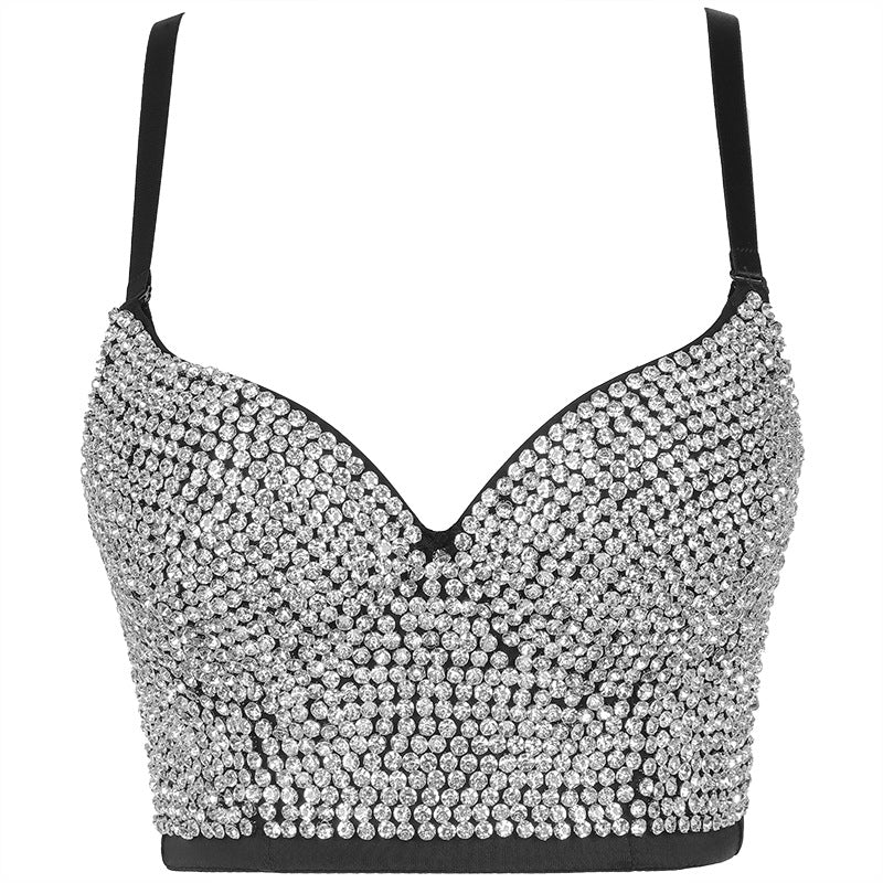 Studded Brassiere Fashion Suspenders Outer Wear Vests