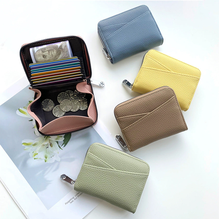 Women's Style Expanding Multiple Slots Simple Large Ladies Wallets