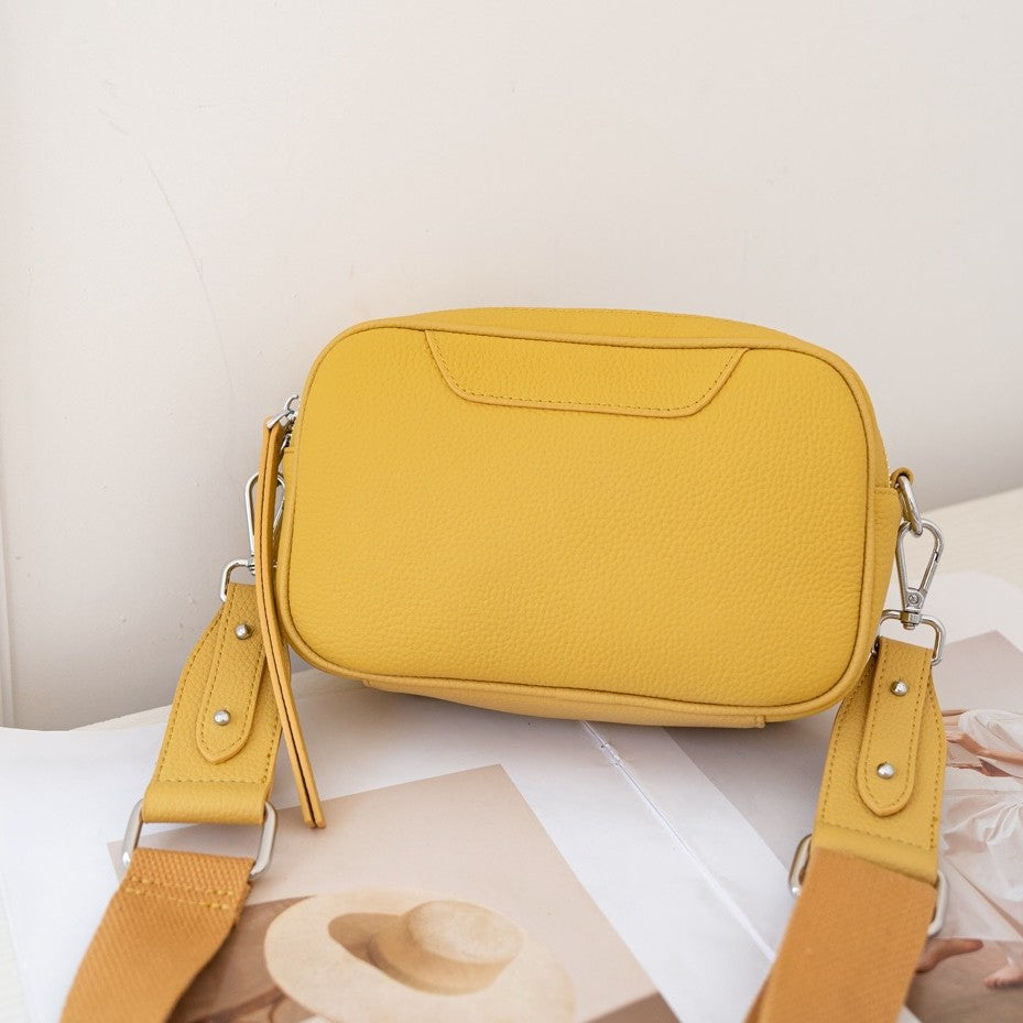 Elegant Women's Nine First Layer Cowhide Crossbody Bags