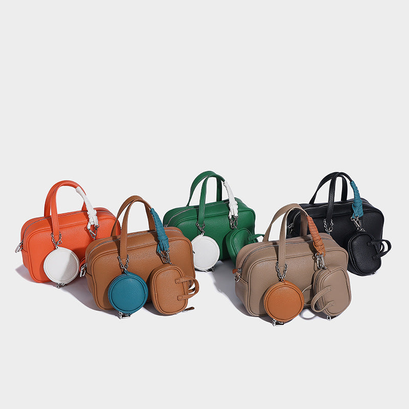 Creative Trendy Fashion Boston Bowling Composite Handbags