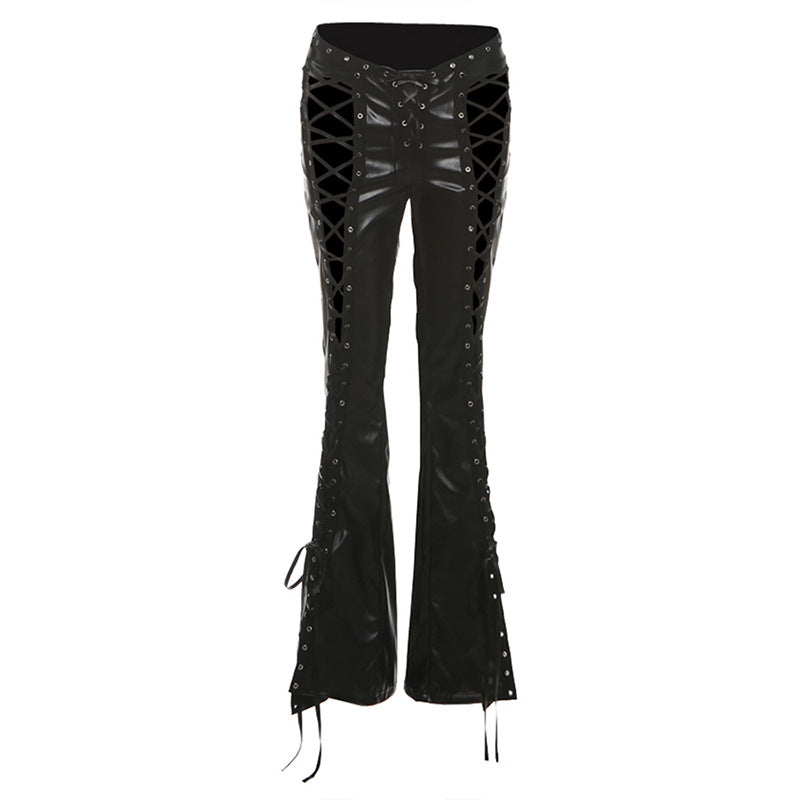 Women's Fashion Autumn Stage Hot Personality Hollow Pants