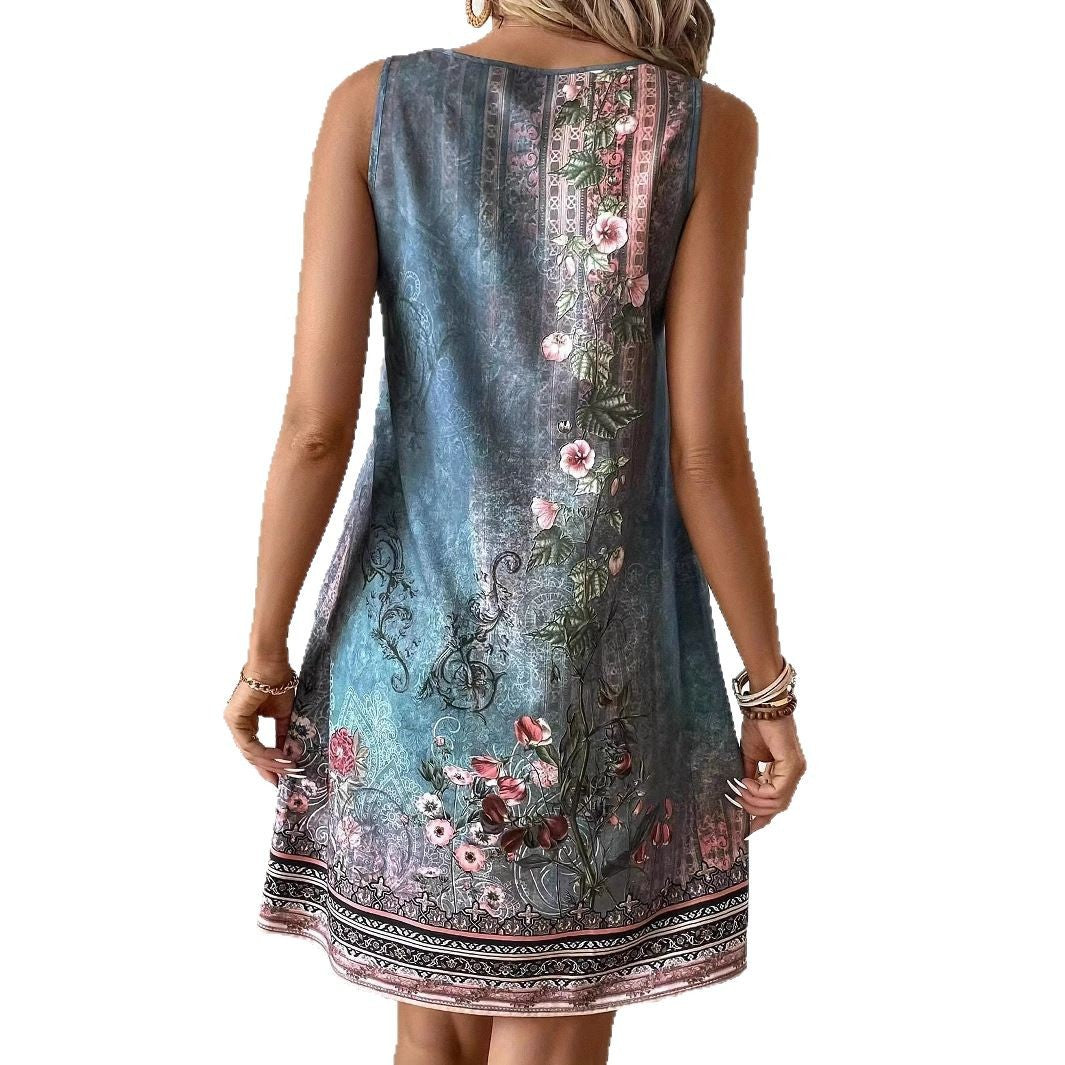 Casual Fashion Trendy Printed Fake Button Vests