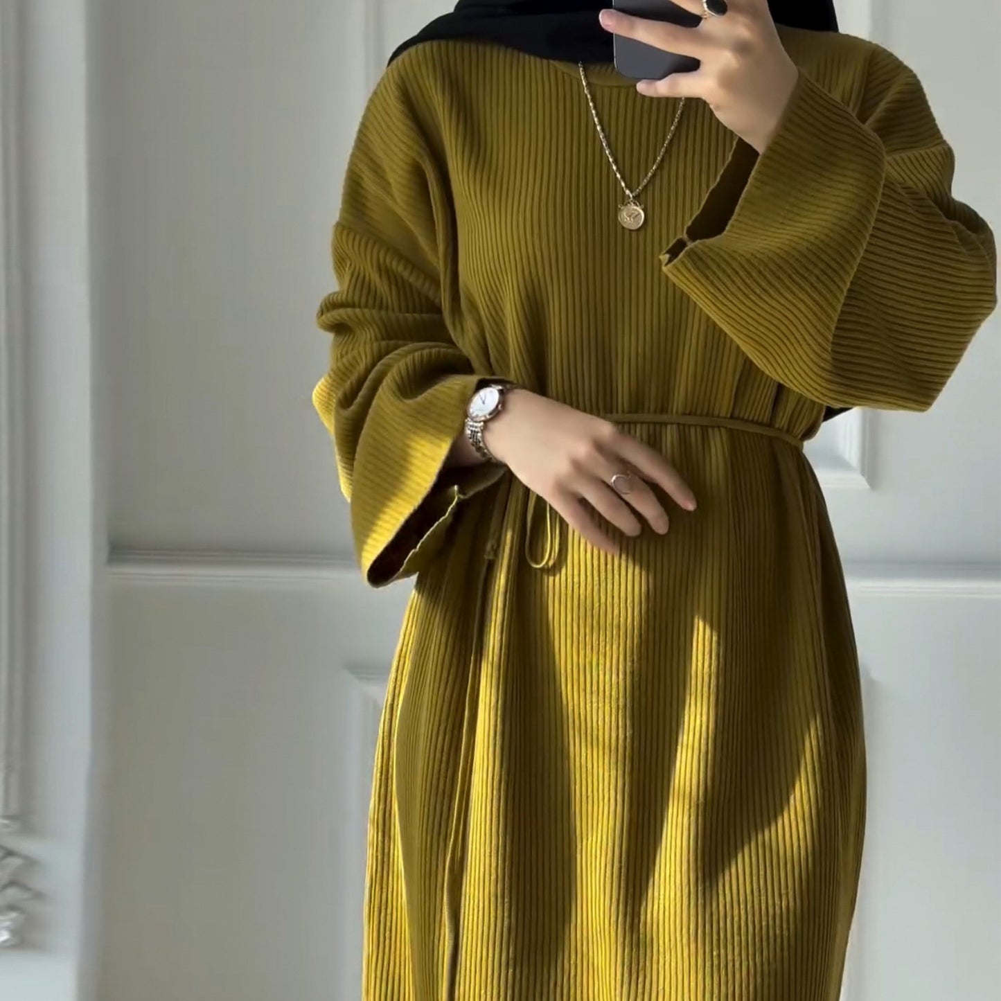 Attractive Classy Thickened Knitting Loose Dress Dresses