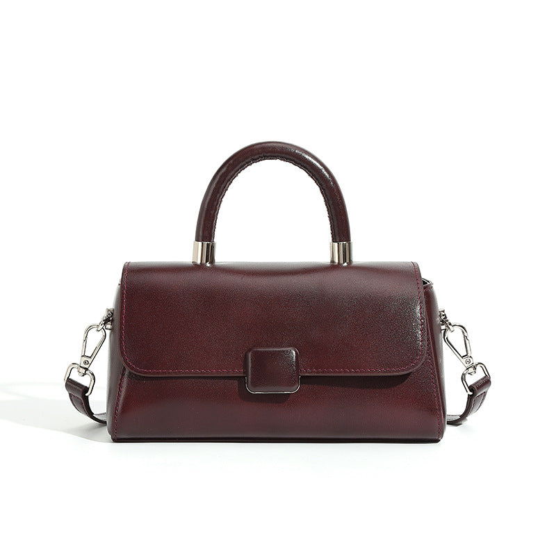 Women's Genuine Leather Light Luxury Minority High-grade Handbags