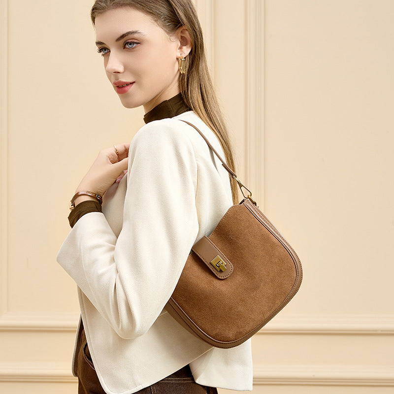 Women's Leather Saddle Fashion High-grade Versatile Design Bags