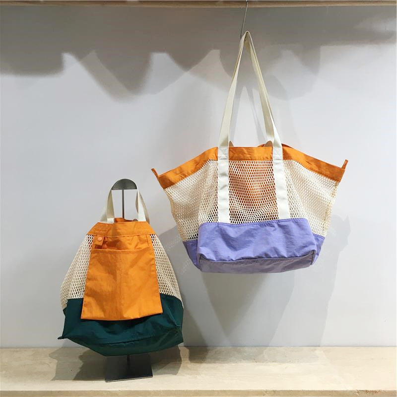 Stylish Beautiful Creative Mesh Large Capacity Handbags