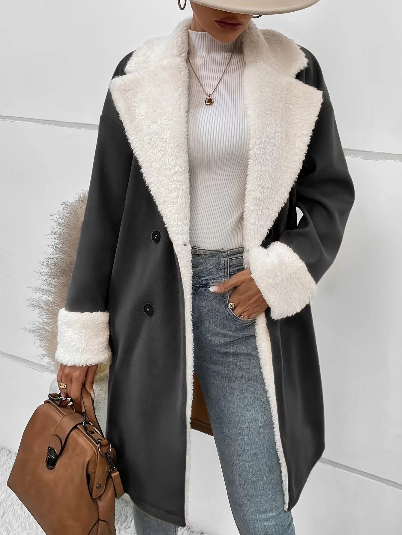 Women's Winter Temperament Leisure Commuter Woolen For Coats