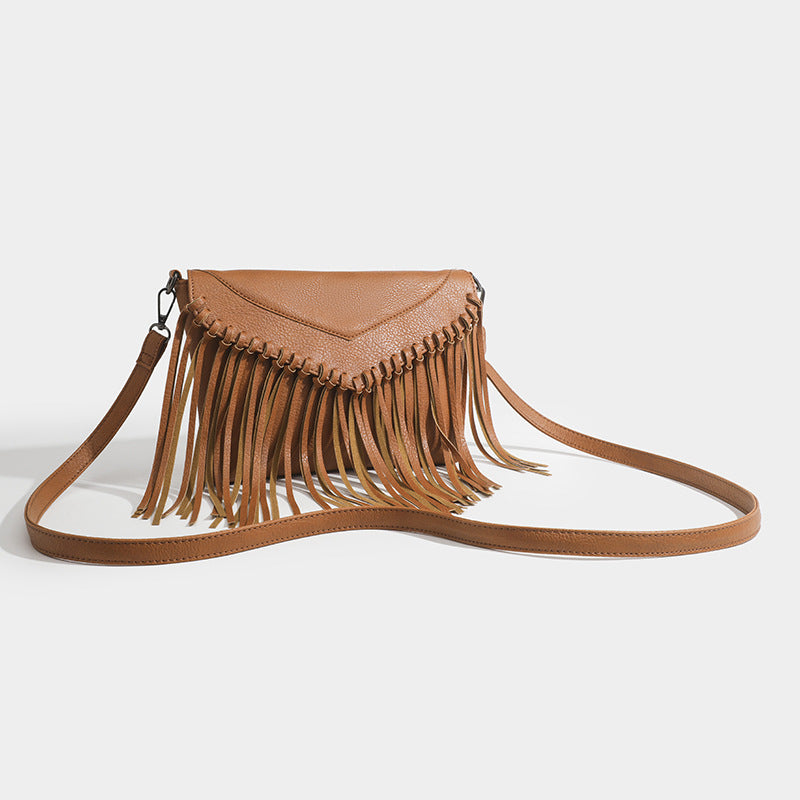 Versatile New Tassel Winter Zipper Personalized Crossbody Bags
