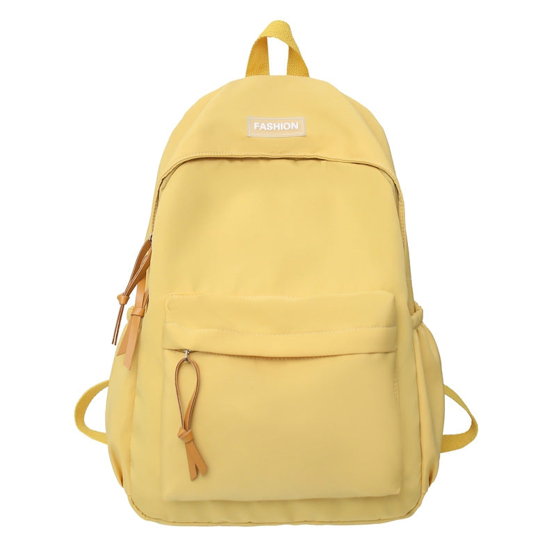 Solid Color Korean Style Early High Backpacks