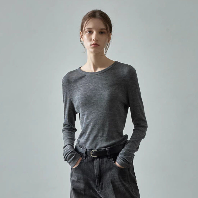 Women's Early Autumn Slim Fit Slimming Long Sleeves Blouses