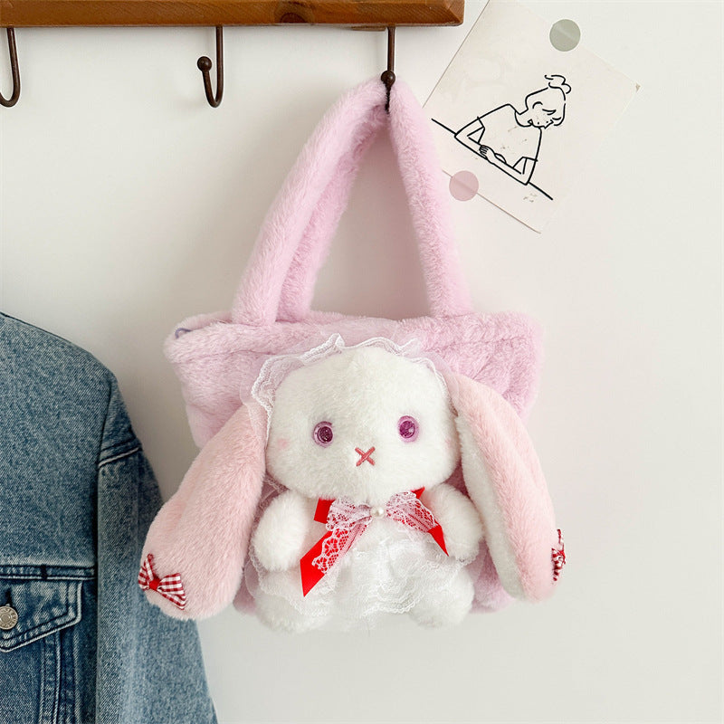 Rabbit Cute Plush Lolita Good-looking Cartoon Bags