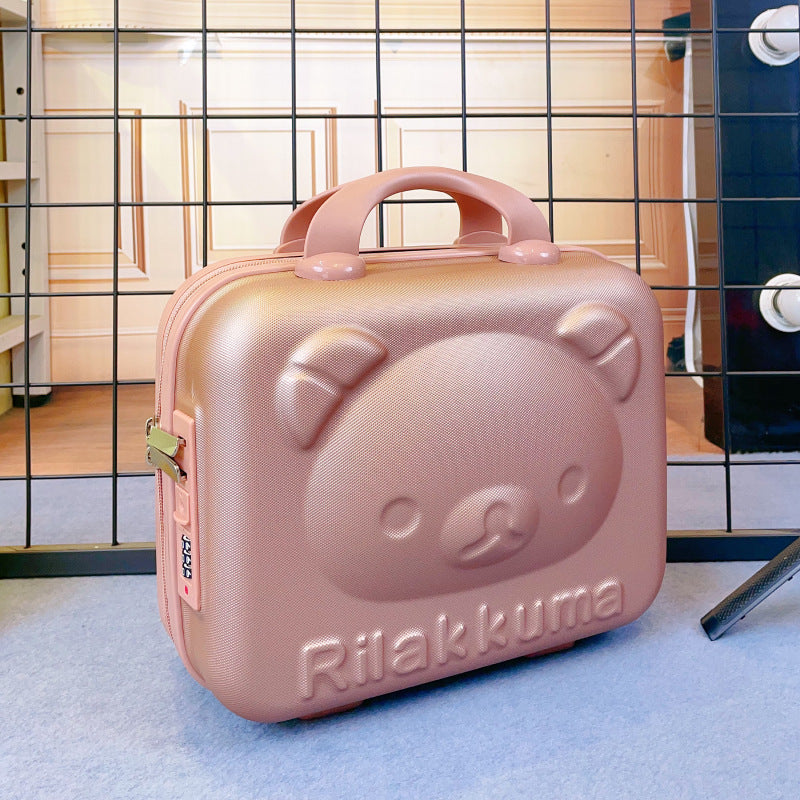 Makeup Box Cartoon Cute Password Convenient Travel Bags