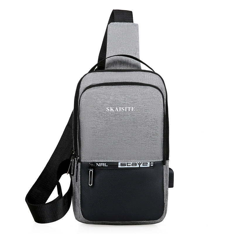 Men's New Oxford Cloth Fashion Korean Men's Chest Bags