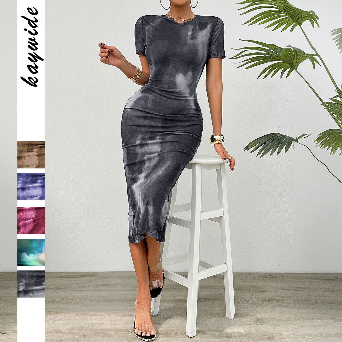 Popular Women's Elegant Style Drawstring High-grade Dress