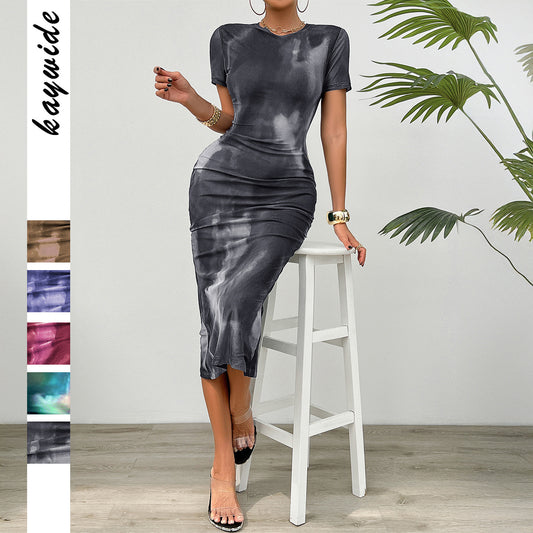 Popular Women's Elegant Style Drawstring High-grade Dress