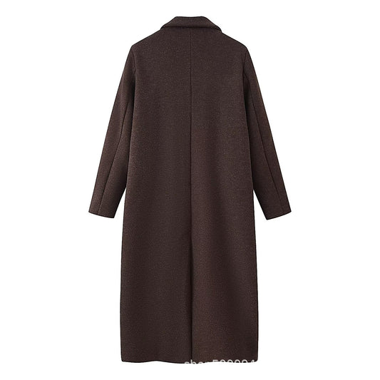 Women's Street Fashion Slim Fit Long Overcoat Coats