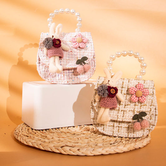 Classic Style Princess Pearl Hand Trendy Crossbody Bags