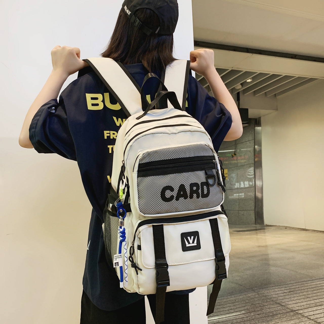 Men's Korean College High Large Capacity Junior Fashion Middle School Students' Schoolbags