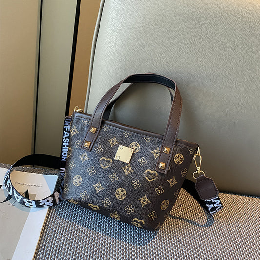 Women's Fashion Pretty Classic Printed Portable Shoulder Bags