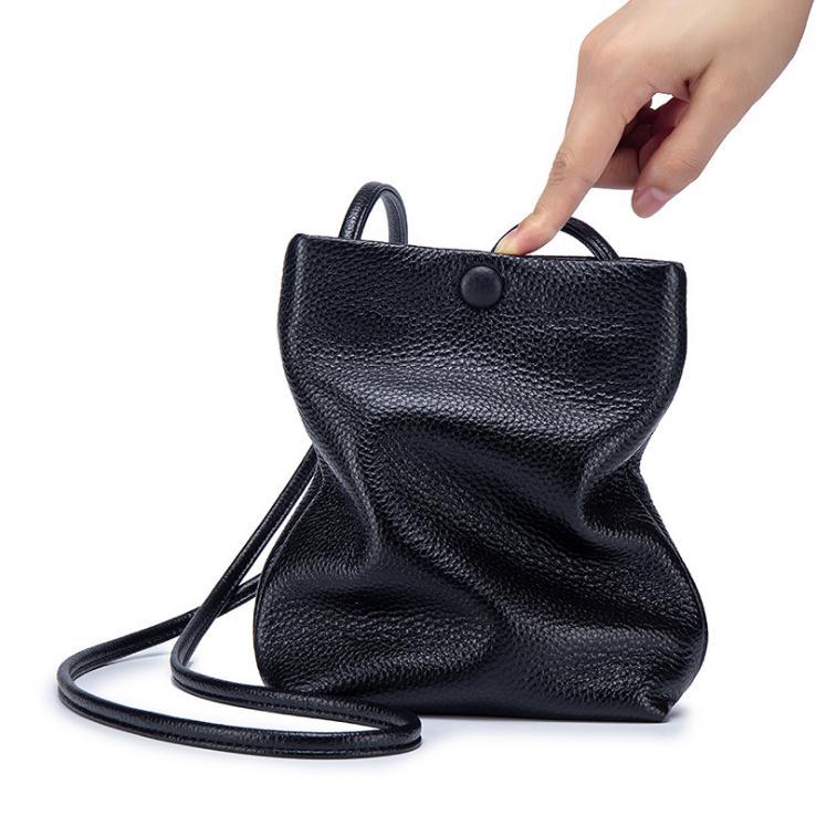 Women's Leather Mobile Mini Fashion Simple Cowhide Phone Bags