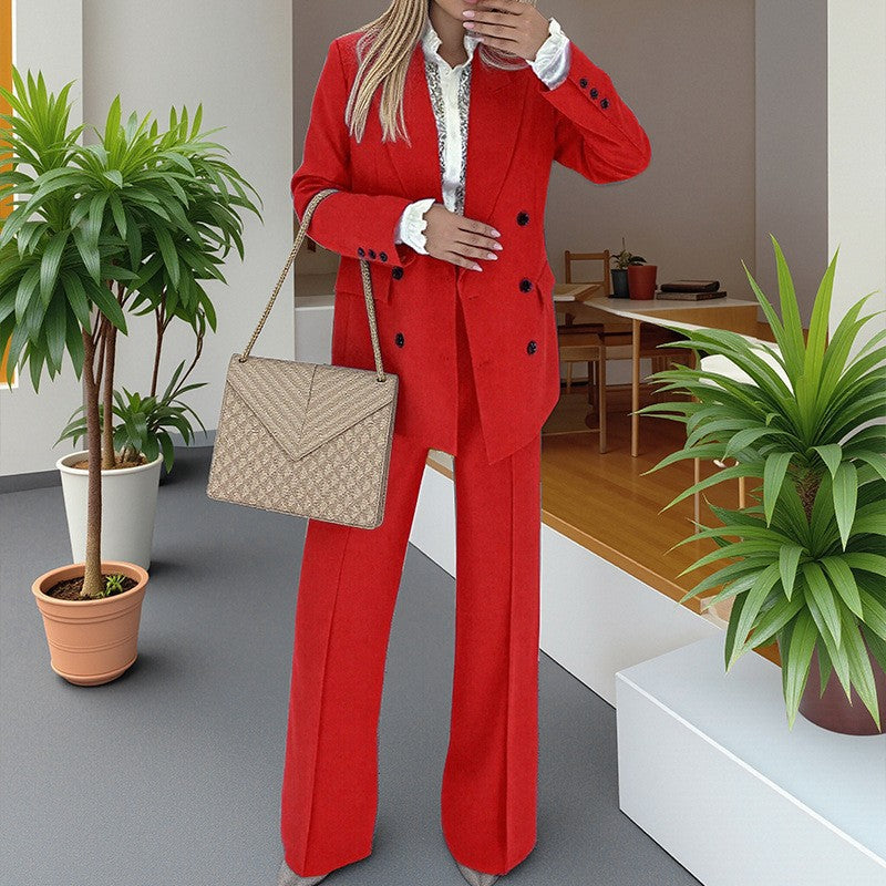 Women's Elegant Small Trousers Two-piece Set Fashion Casual Suit
