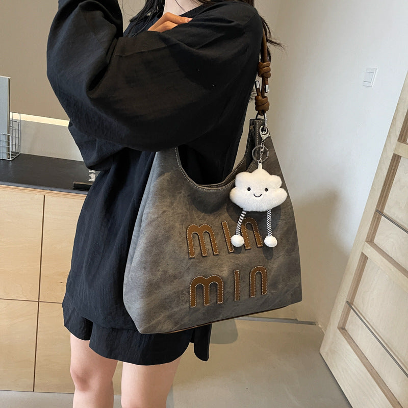 Women's Popular Denim Large Capacity Totes Trendy Tote Bags