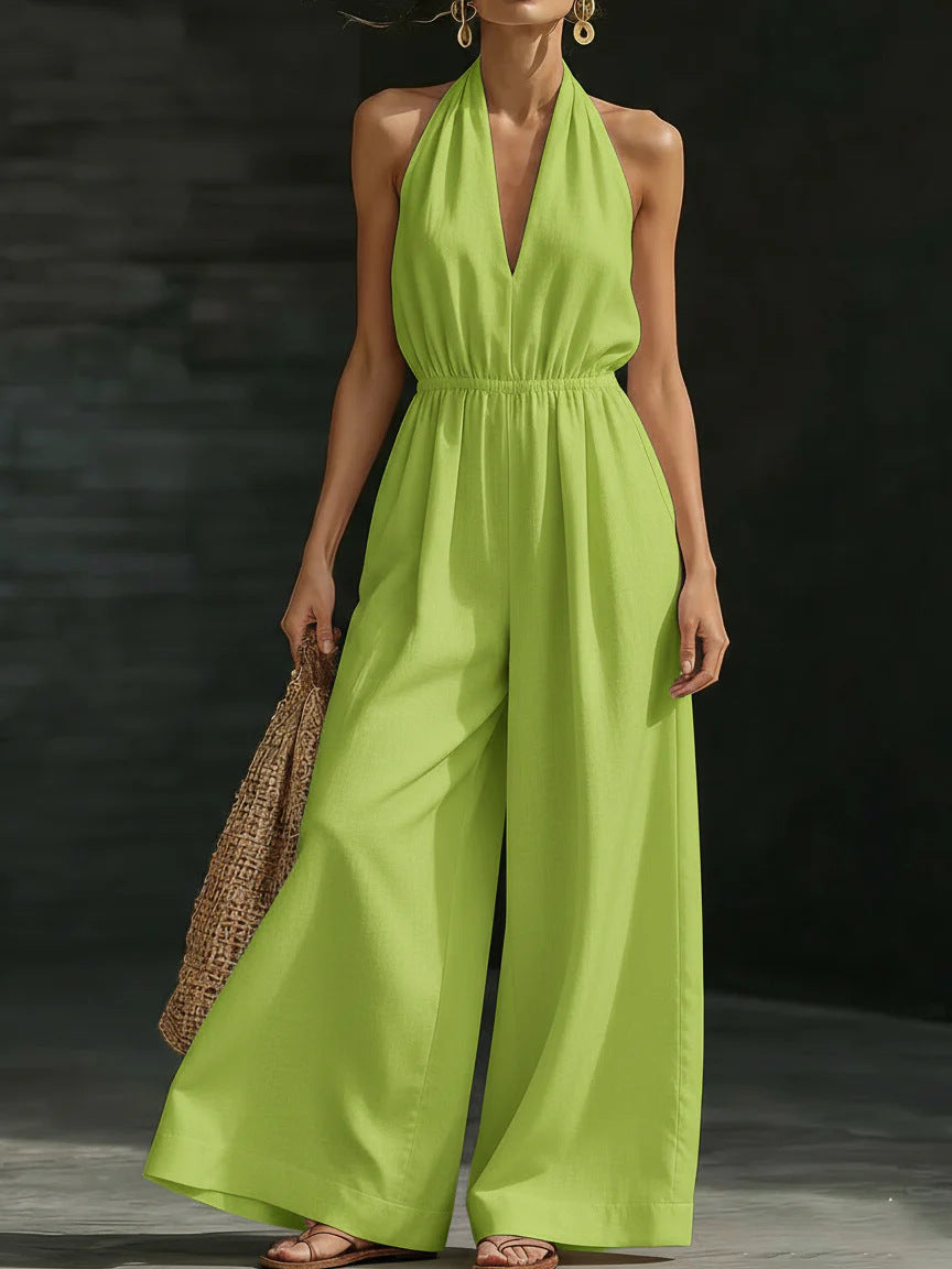Women's Summer Halter Design Sense Graceful Fashionable Commuter Women's Jumpsuit/clothing