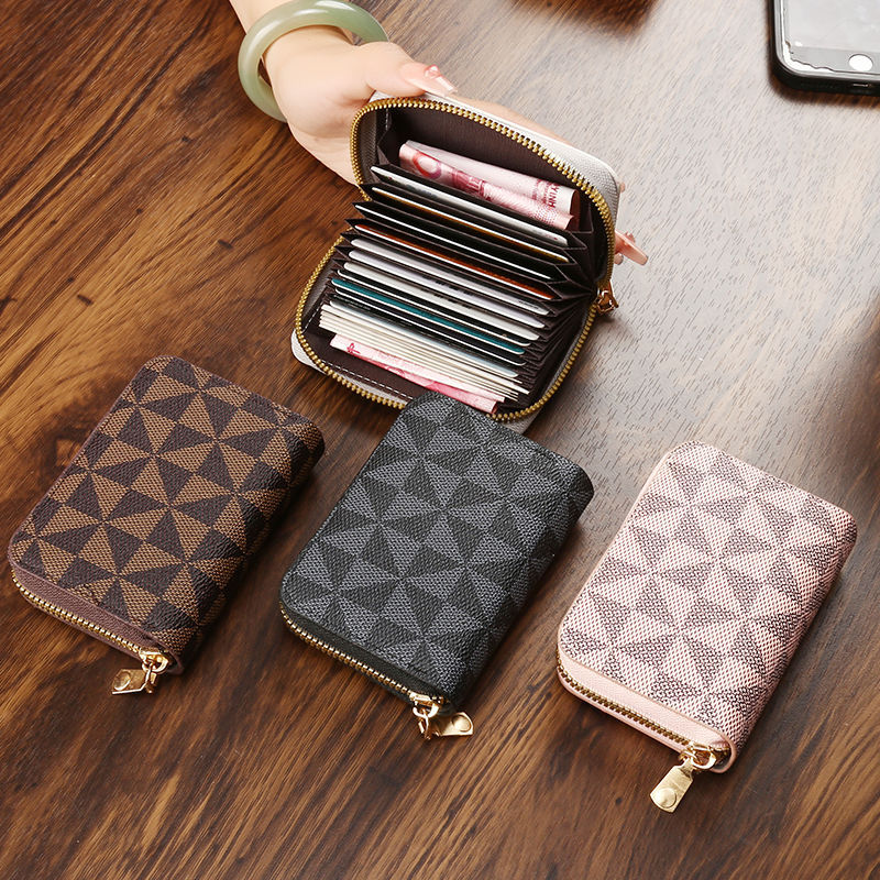 Women's Multiple Slots Clip Large Capacity License Card Holder