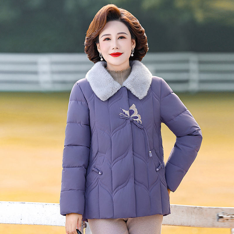 Women's Mom Winter Down Cotton Western Style Coats