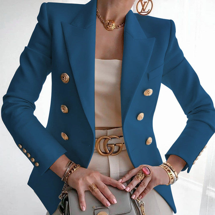 Classy Women's Solid Color Fashionable Casual Coats