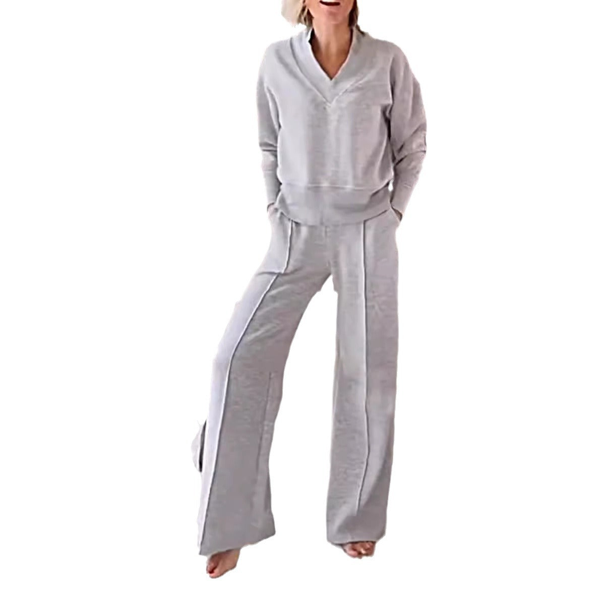 Autumn Casual Long Sleeve Loose Wide Suits