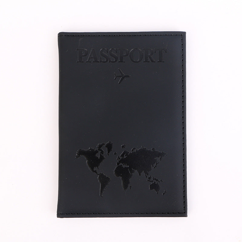 Plain Document Embossed Map Style Passport Id Package