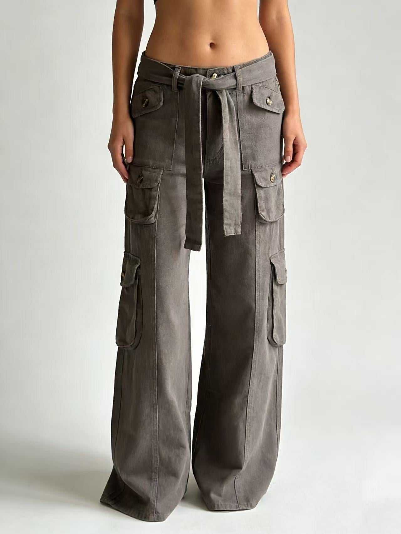 Women's Loose Oversized Wide Leg American Straight Pants