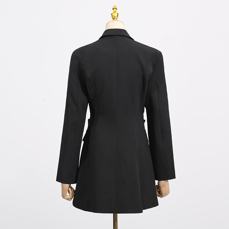 Women's Diamond Bow Midriff Outfit Design Sense Blazers