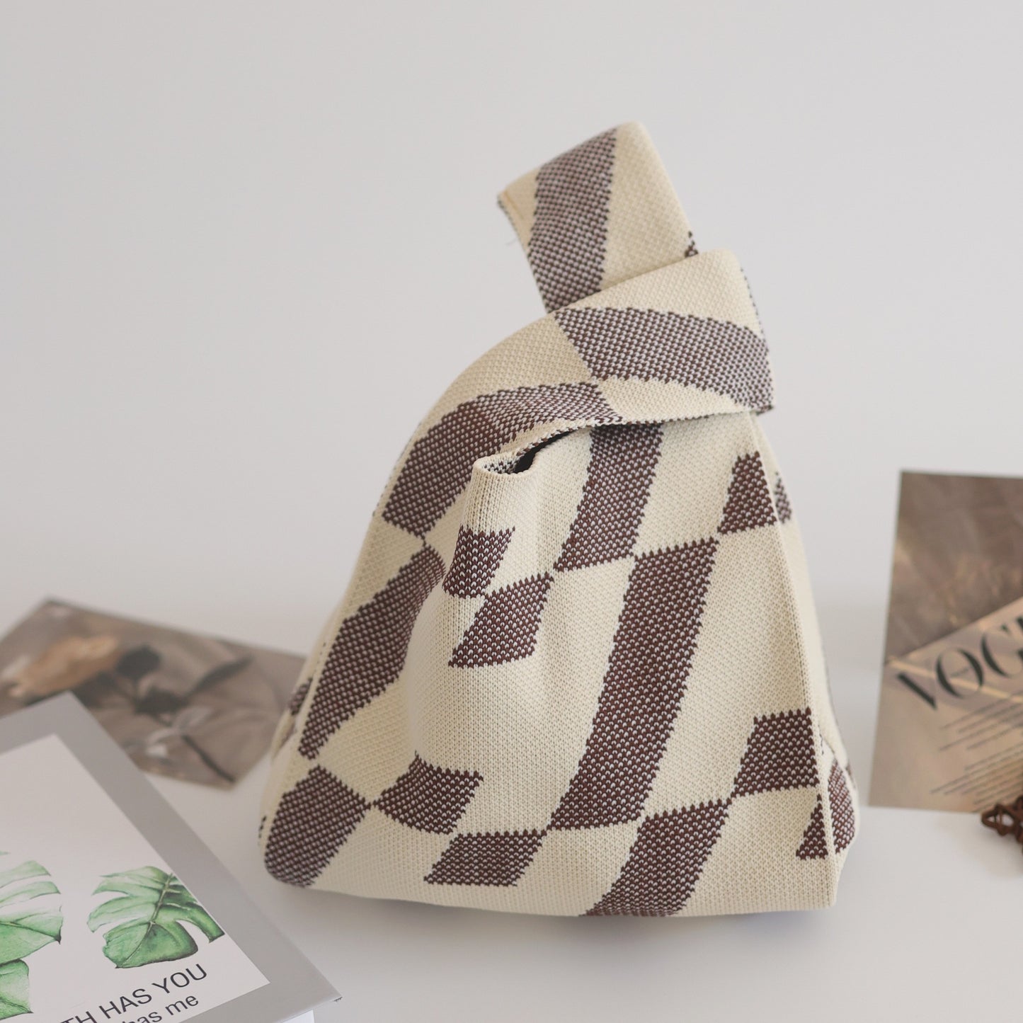 Women's Knitted Woven Vest Simple Gift Handbags