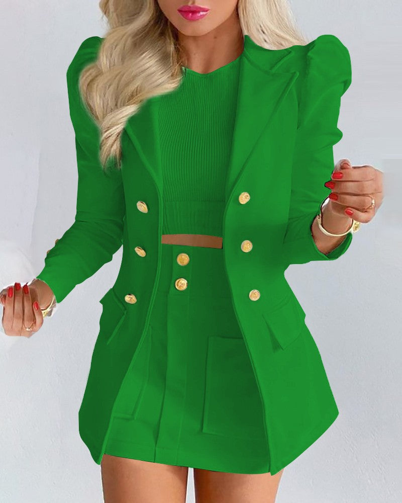 Women's Cool Elegant Slim Two-piece Set Suits