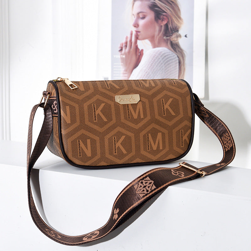 Women's Fashion Simple Retro Textured Autumn Crossbody Bags