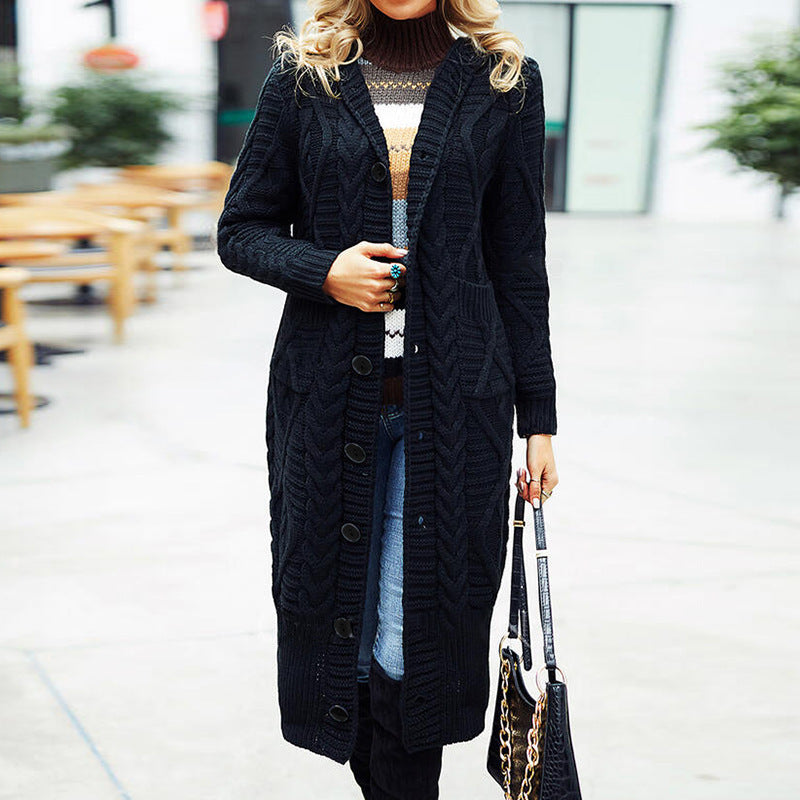 Women's Fur Solid Color Loose Lengthened Knitwear