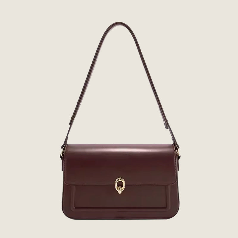Women's French Entry Lux Retro Red Underarm Armpit Bags
