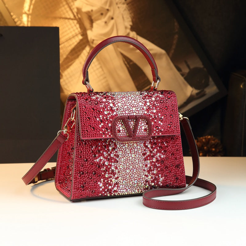 Pretty Women's Diamond Retro Fashion Good-looking Bags