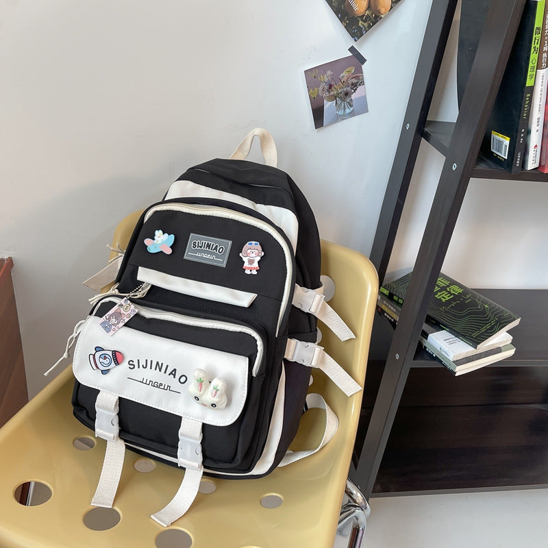 Female Burden Relief Spine Protection Junior High Middle School Students' Schoolbags