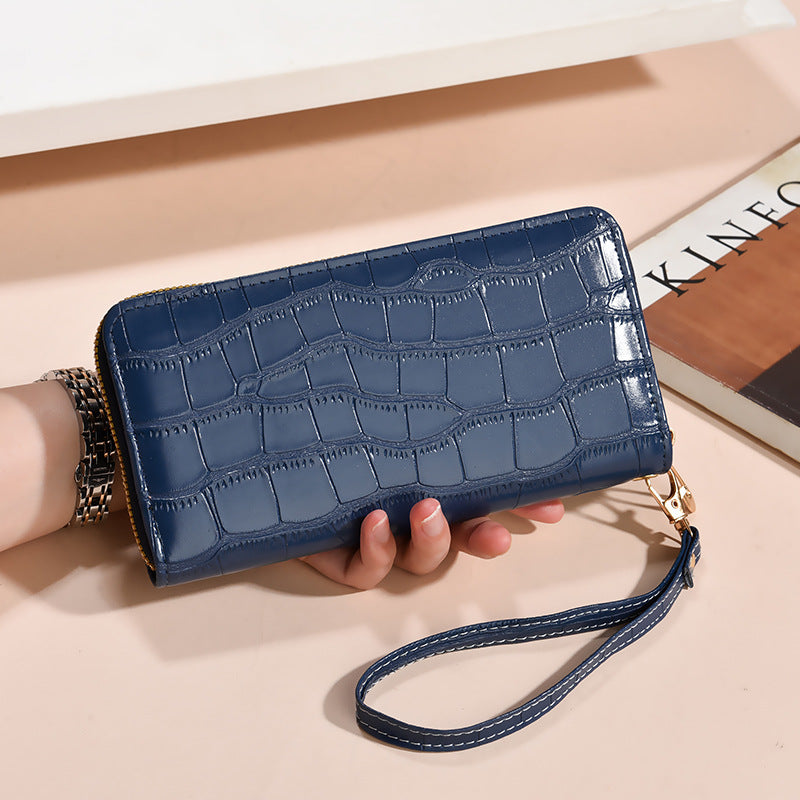 Crocodile Pattern Classic Style Clutch Zipper Bags