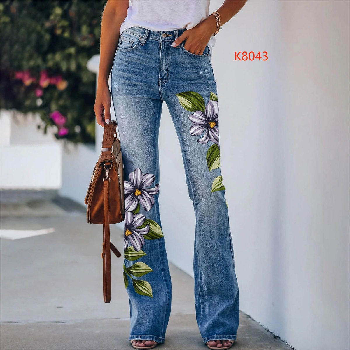 Women's Imitation Fashion Casual Trousers Thin Women's Jeans