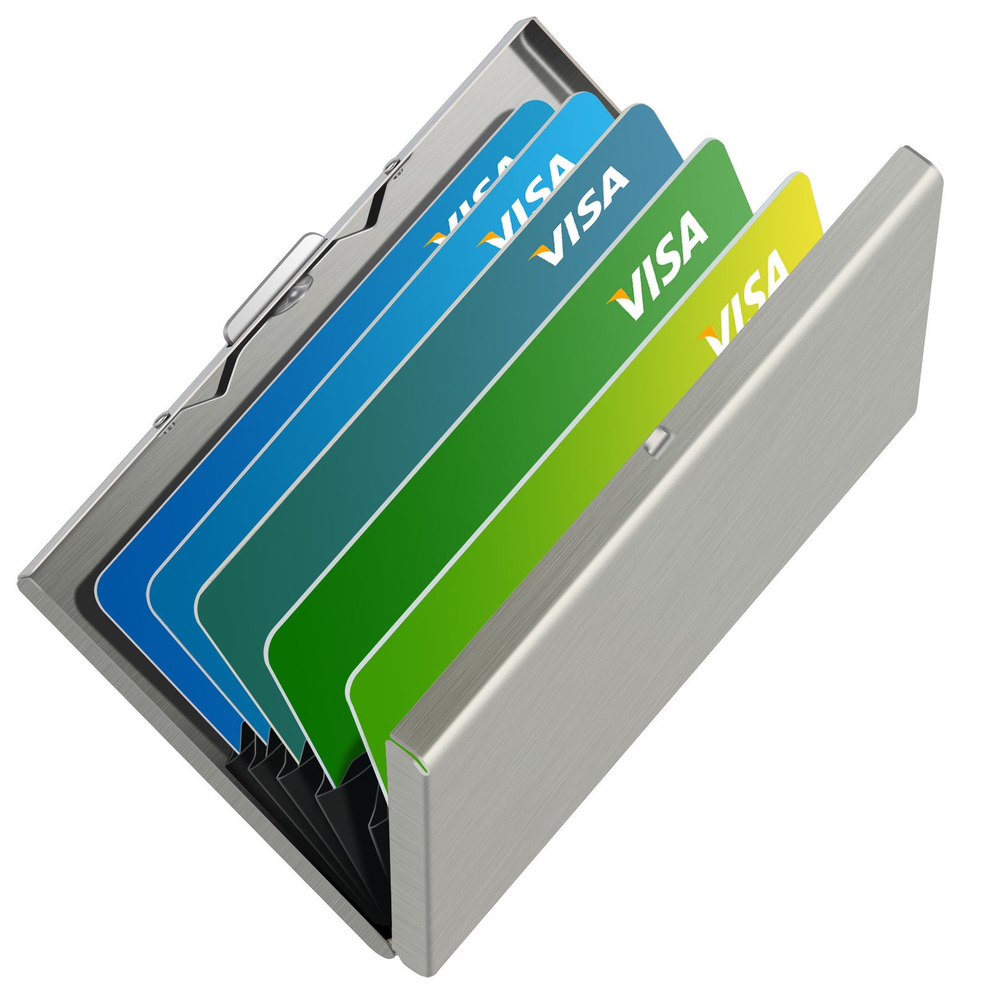 Steel Bank Credit Box Clamp Metal Card Holder