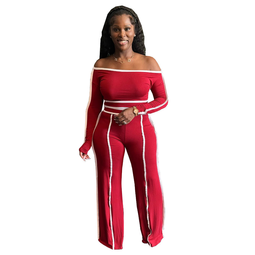 Women's Bright Line High-grade Slim Fit Sexy Hot Contrast Suits