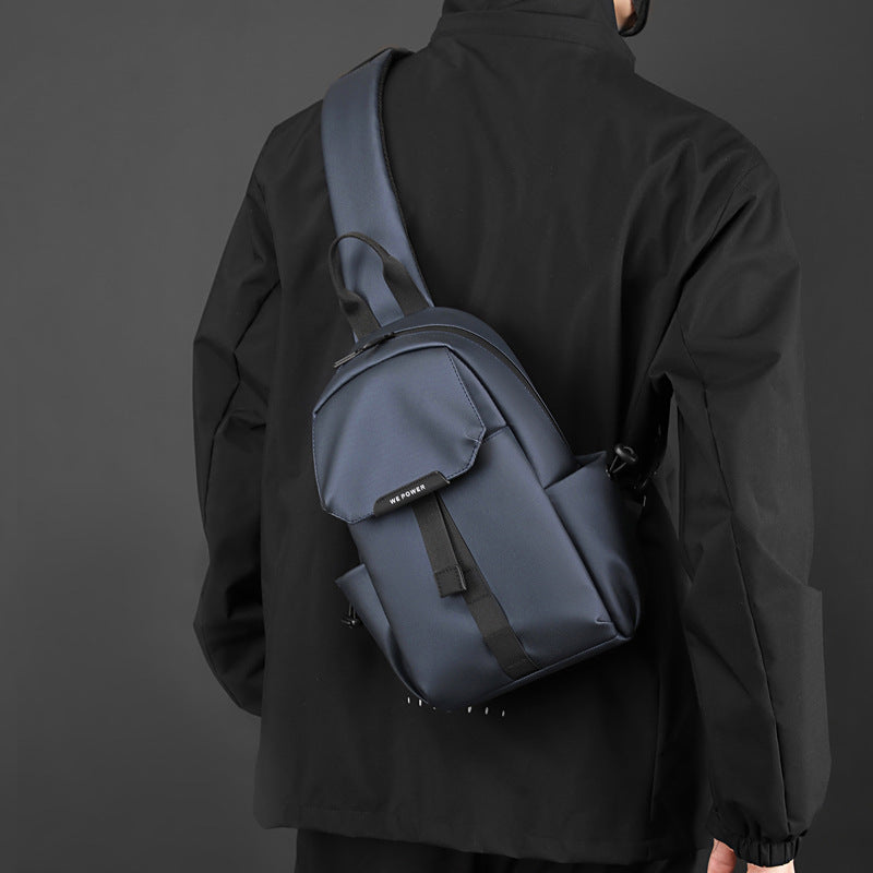 Men's Graceful Popular Simplicity Waterproof Nylon Men's Chest Bags