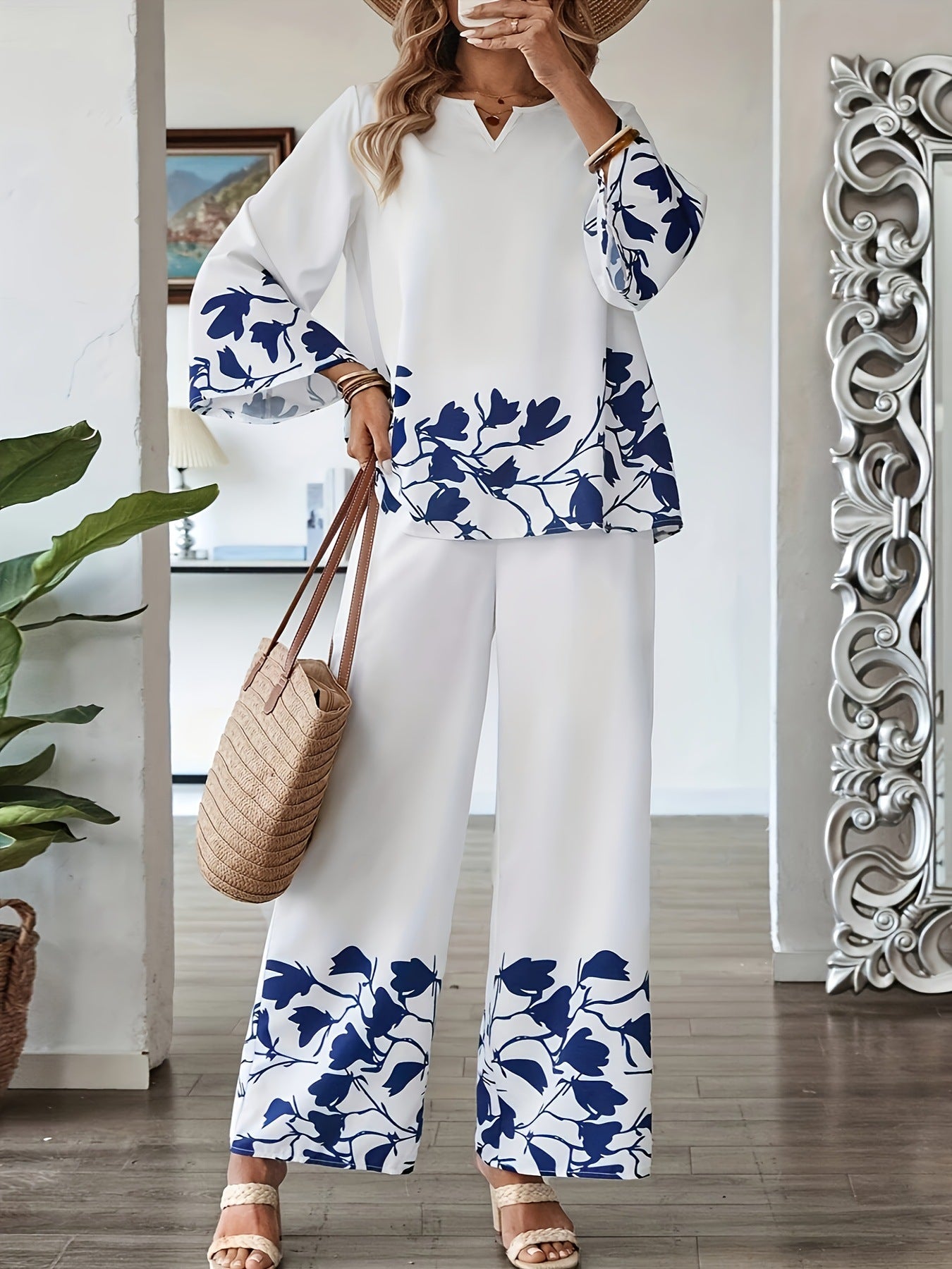 Women's Wear Light Luxury Loose Comfort Printing Fashion Casual Suit